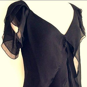 NWT Diane Von Furstenberg Delph Top Black